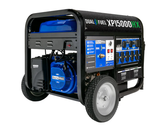 DuroMax XP15000HI 15,000-Watt/12,000-Watt 713cc Dual Fuel Portable Generator